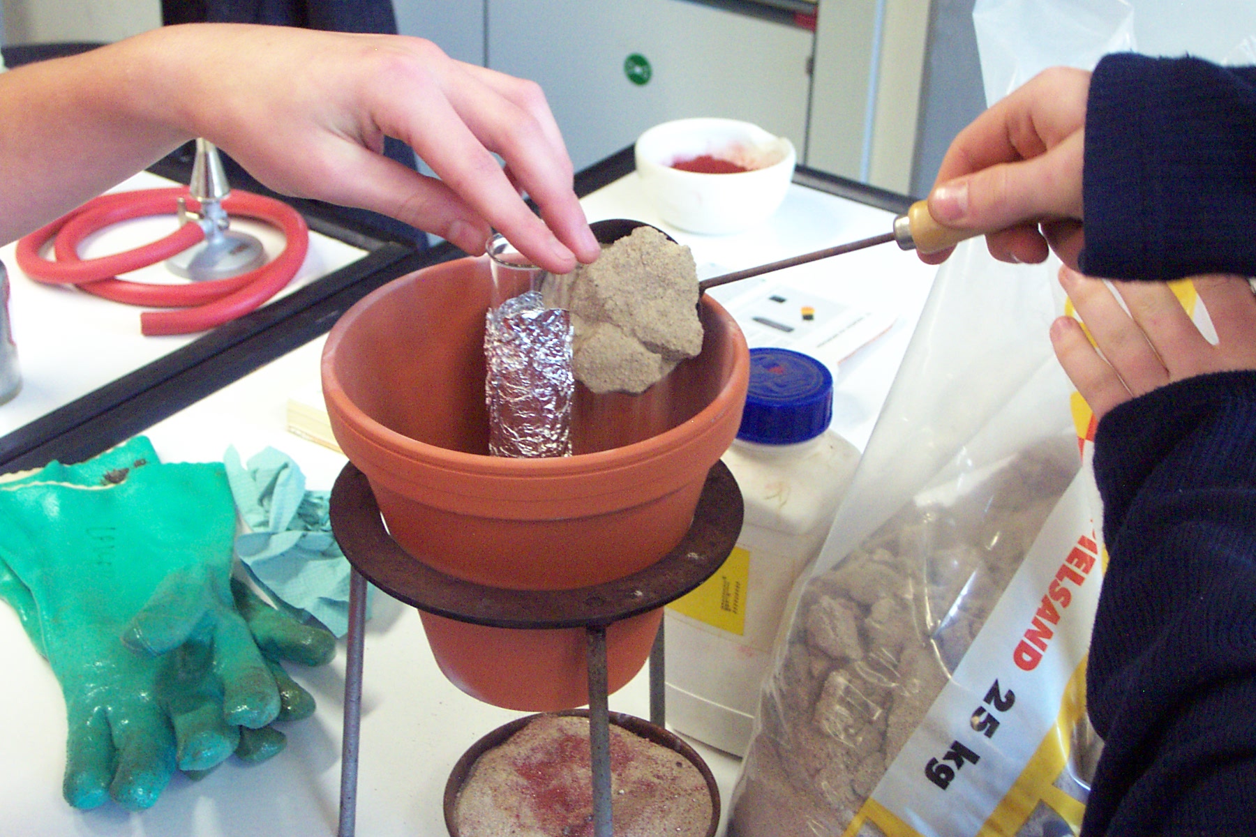 ThermitVersuch www.chemiepauker.de